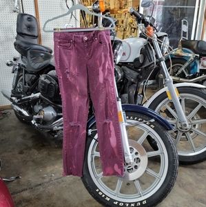 Maroon Jeans - Custom